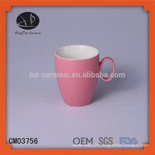 Hot selling raw material porcelain mug plastic mug ceramic mug